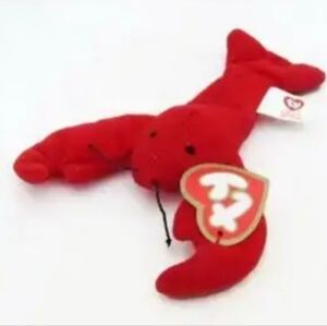 Teenie Beanie Babies Retired 1998 Red Pincher Lobster #5 Ty Inc Happy Meal